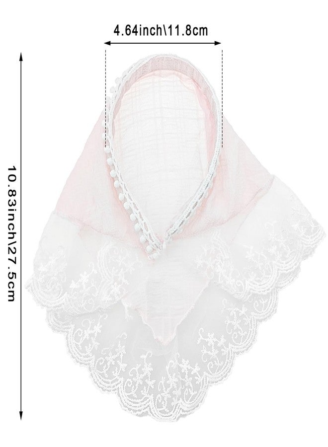 Capiant 2 PACK Hair Scarf Headband for Women, Lace Hair Bandana, Non-Slip Hair Soft Head Coverings Boho Triangle Bandana Turban for Hair Styling - Image 2